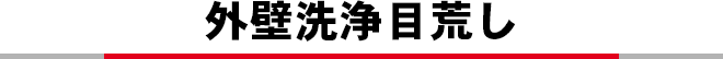 外壁洗浄目荒し